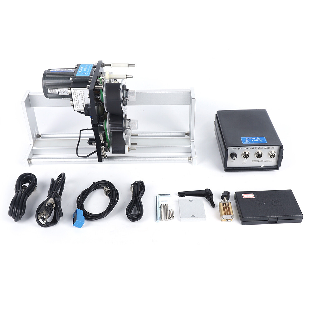 Automatic Coding Machine Ribbon Printer Hot Stamp Coder Date Batch Number 110V