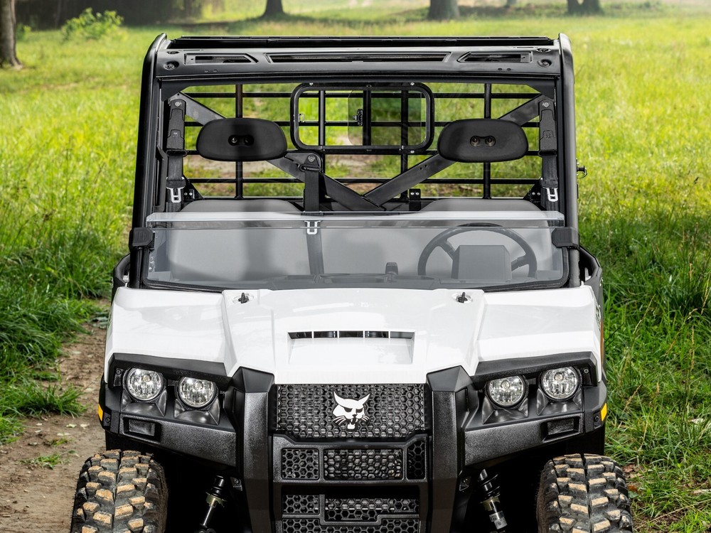 SuperATV Clear Scratch Resistant Half Windshield for Bobcat UV34 - 2019+