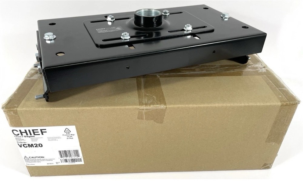 Open Box Chief VCM20 Heavy Duty Projector Ceiling Mount & CMA100 Bracket