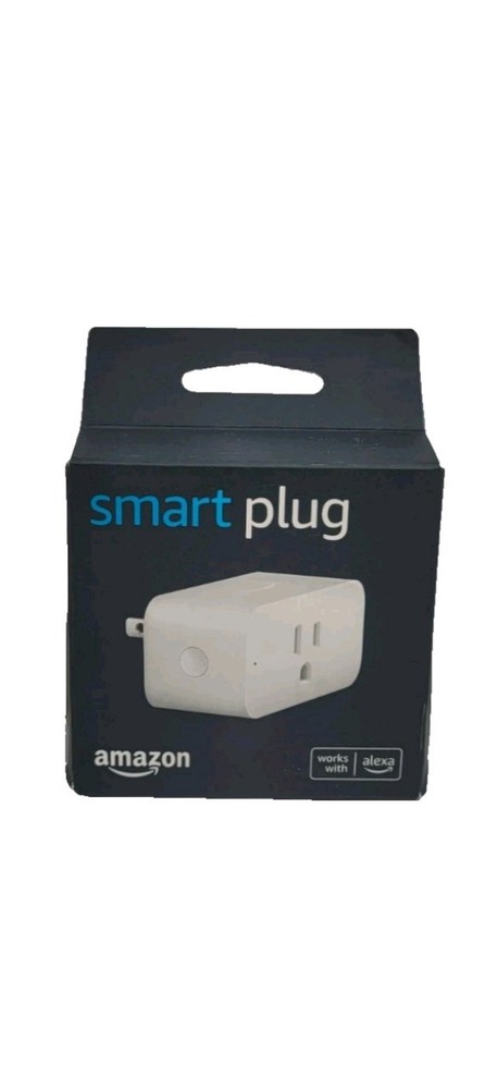 Amazon Smart Plug Wi-Fi App-Controlled Alexa Compatible White Indoor
