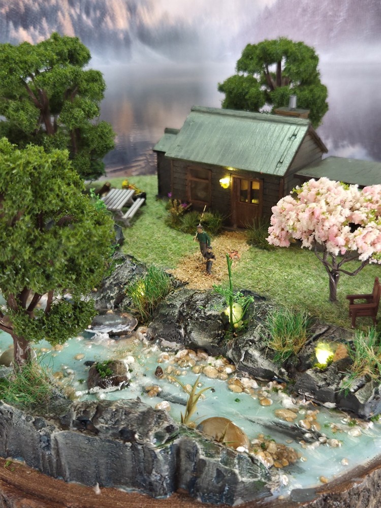 Diorama: Cabin In The Spring, Scale 1/72