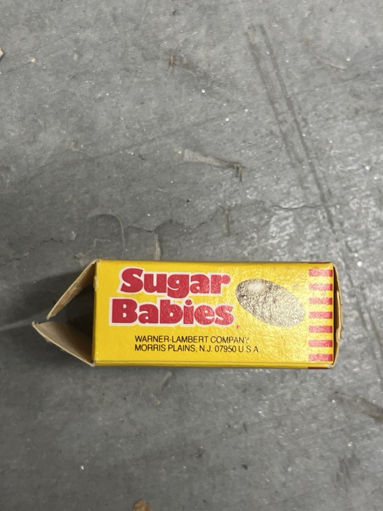 VINTAGE 1980s SUGAR BABIES CANDY EMPTY BOX ONLY