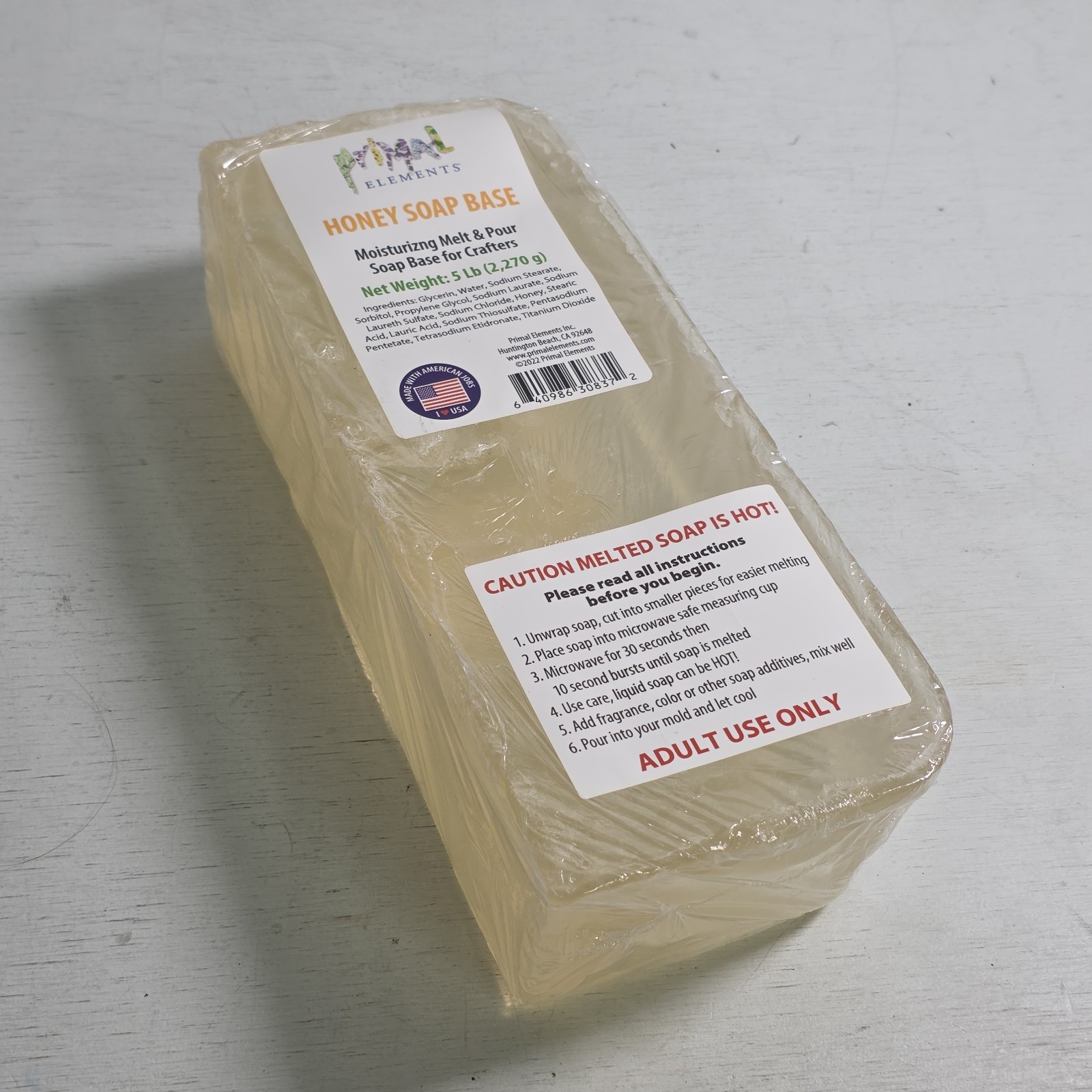 Honey Soap Base - Moisturizing Melt and Pour Glycerin Soap Base for Crafting 5#