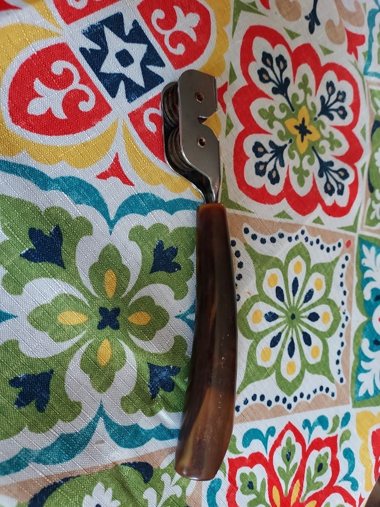 Vintage Pull-Through Hand-Held Knife Sharpener Bakelite Handled