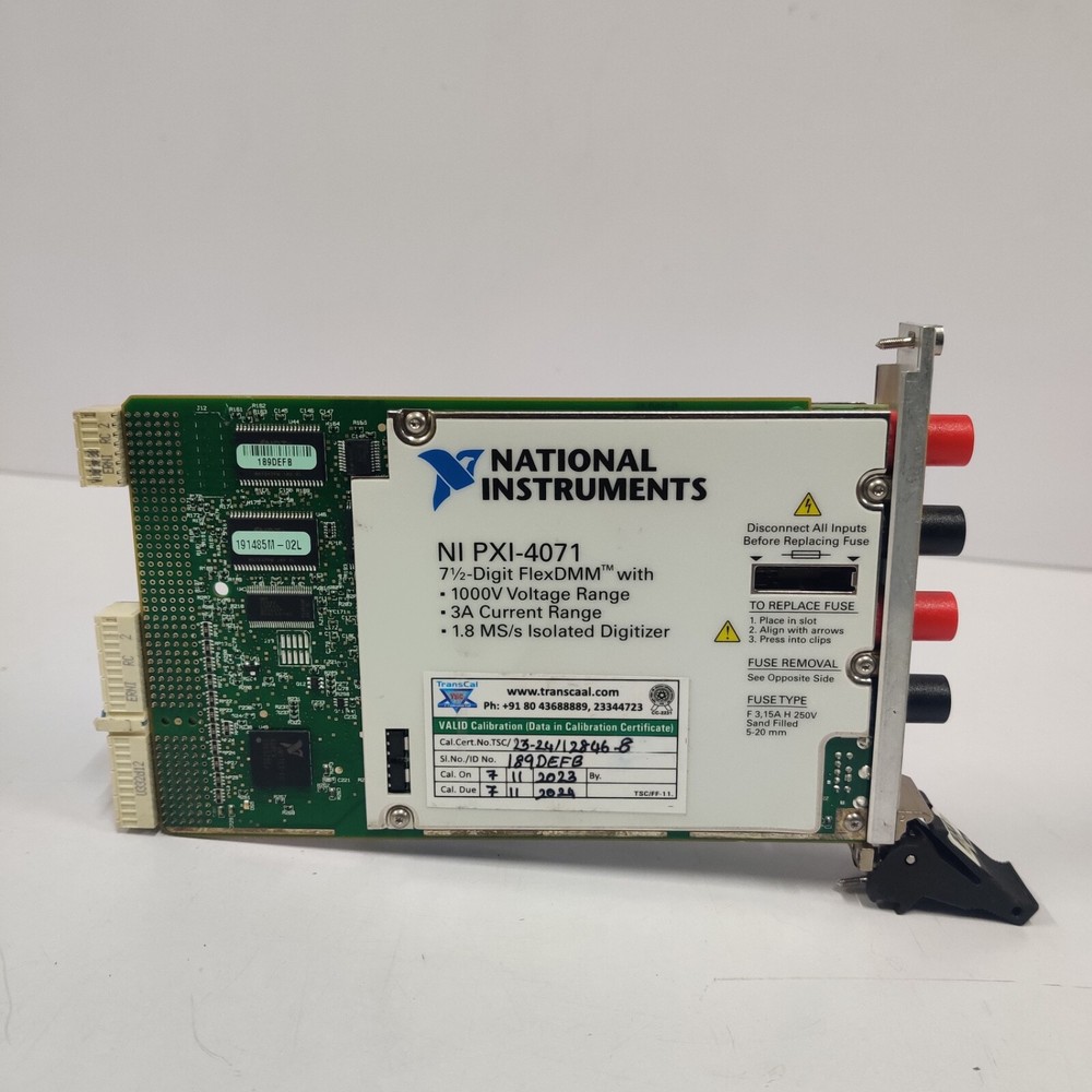National Instruments NI PXI-4071 7 ½-Digit FlexDMM Digital Multimeter Module