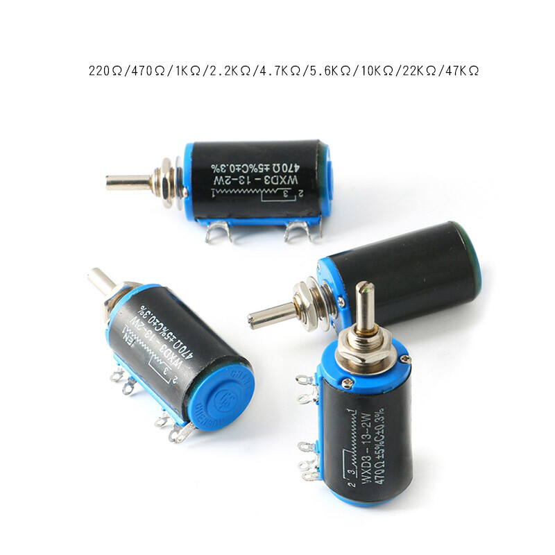 WXD3-13-2W 10 Turn Potentiometer Wirewound Variable Precision Multiturn POT