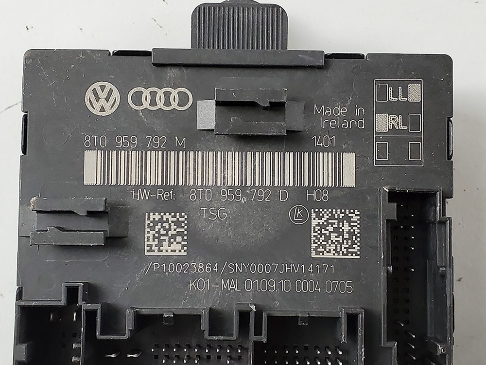 2009 - 2011 Audi A4 B8 Door Computer Control Module Front Passenger Right Oem