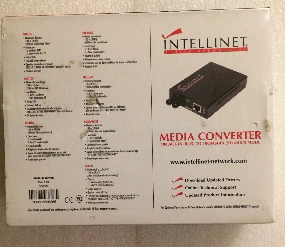 Converter [CON02B1301] 100Base-TX to FX Multi Mode