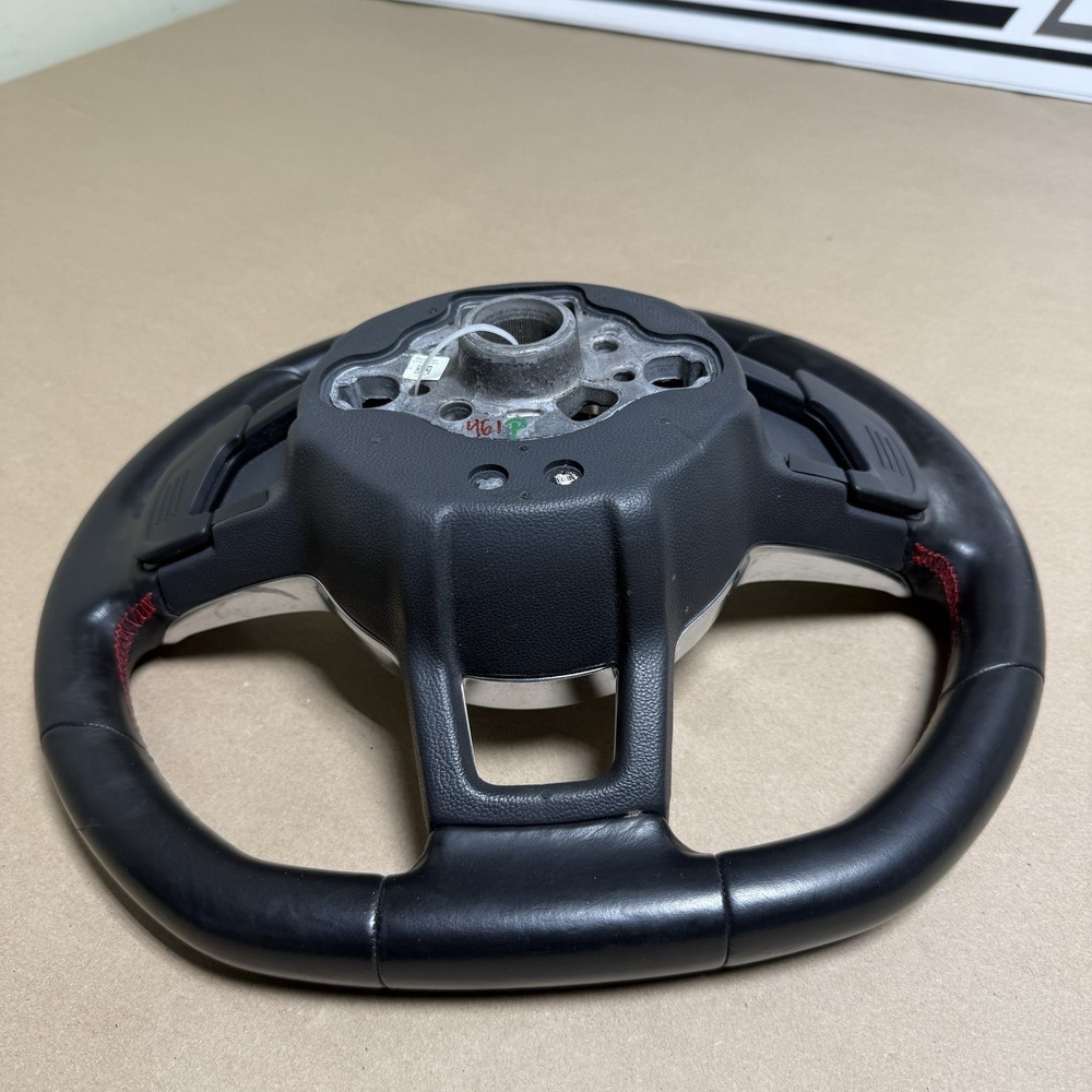 2015-2017 MK7 VW GTI Steering Wheel Manual BLK Leather Multi Function OEM