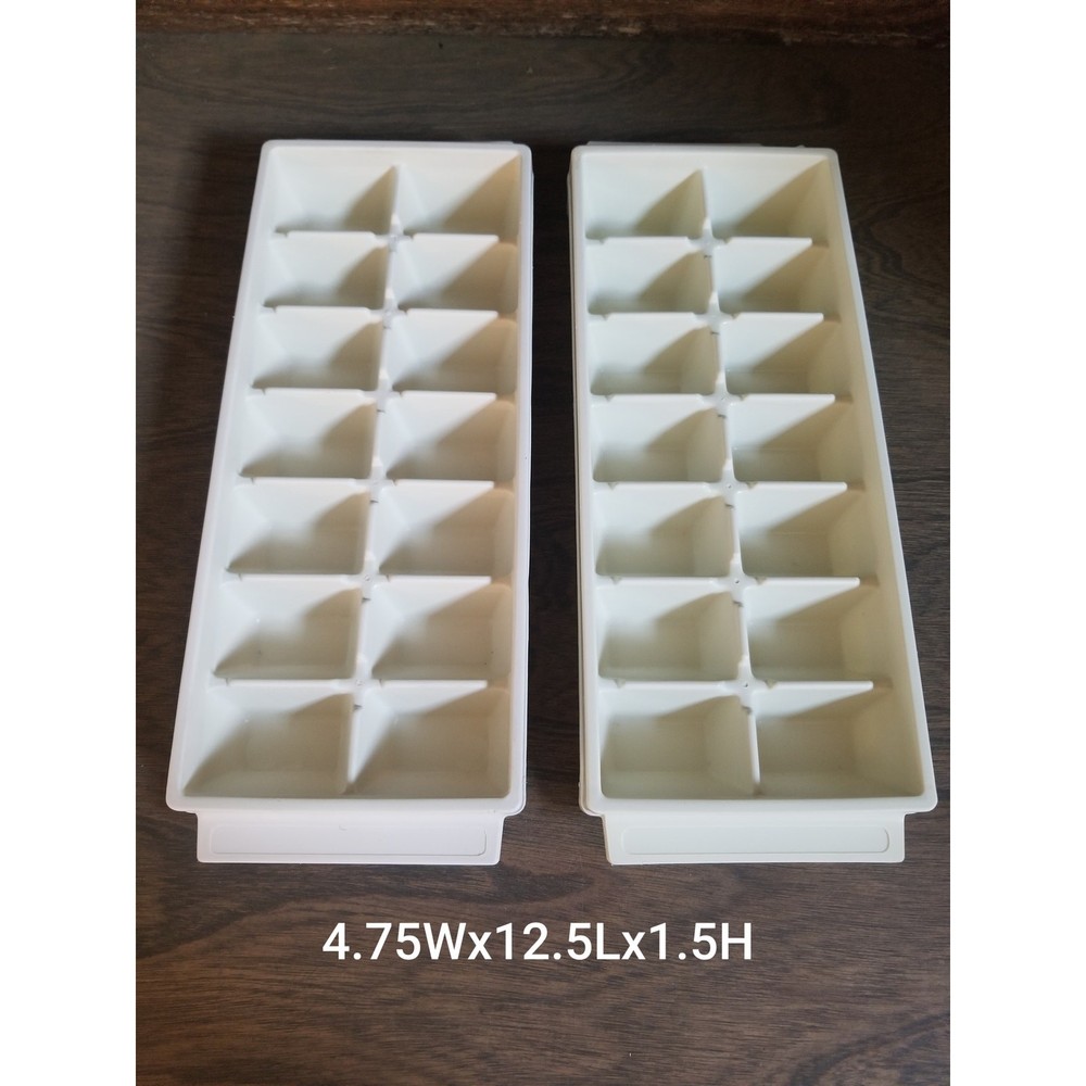 Vintage off white stackable ice trays