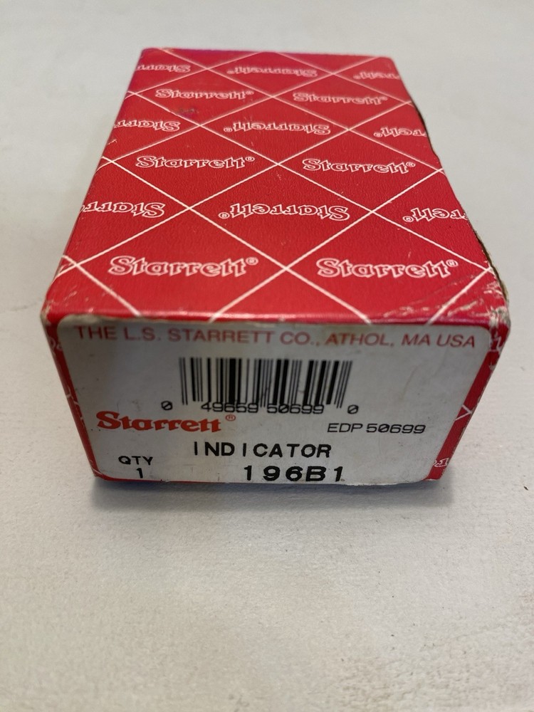 Starrett 196B1 Dial Test Indicator .001"