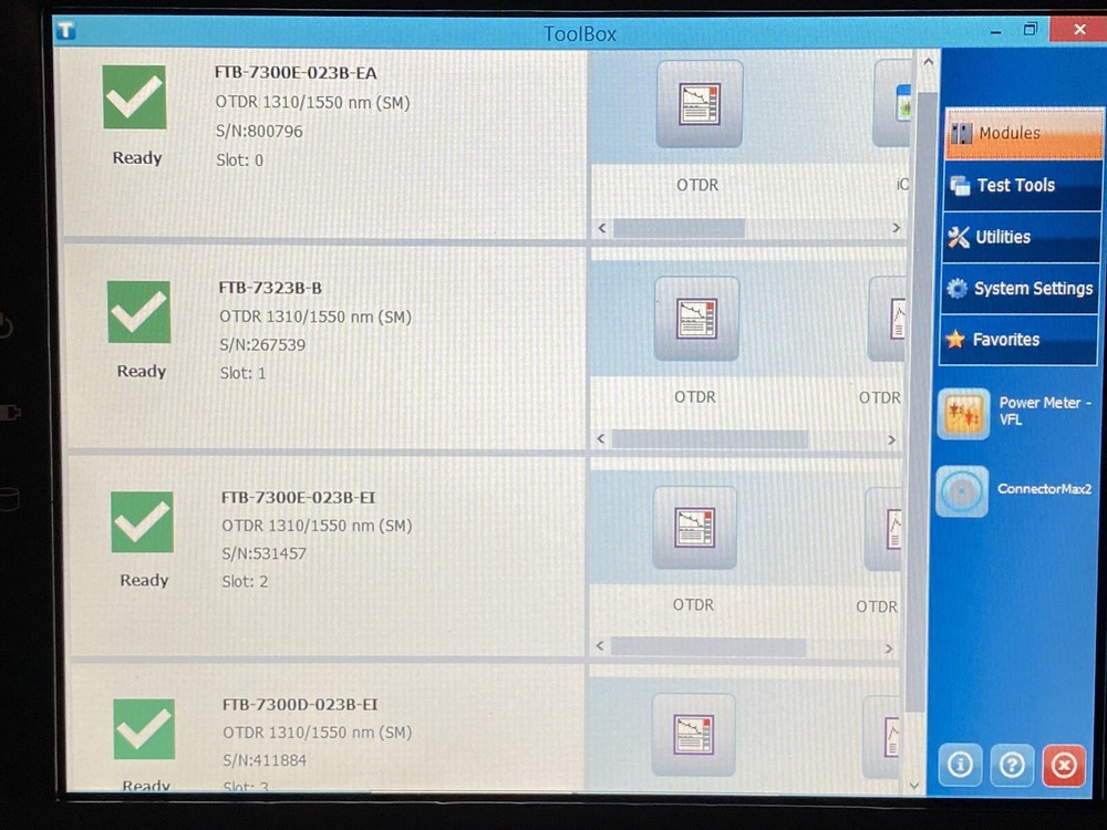 EXFO OTDR FTB-7300D & Various Models. Price Per Unit