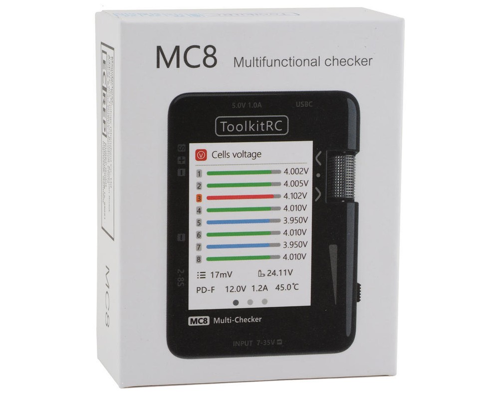 ToolkitRC MC8 Battery Multi Checker & Channel Analyzer [TLK-MC8]