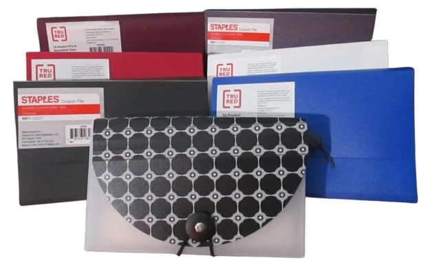 13 Pocket Expandable Receipt Coupon File & Document Case A6 Dual Expansion