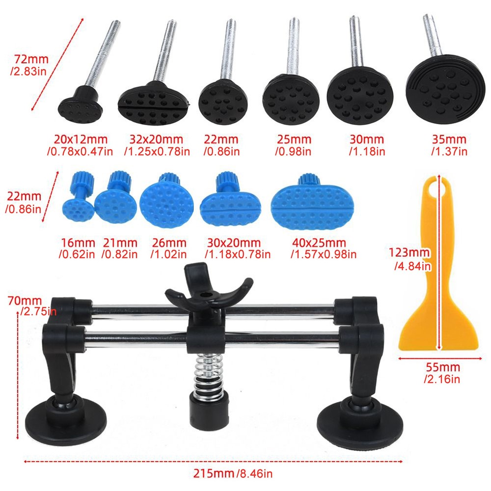 Auto Body Repair Tool Kit Dent Puller Double Pole Bridge Dent Puller Hail Damage