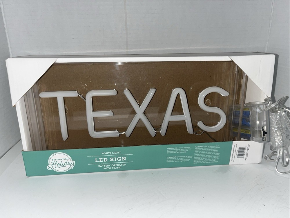 LED sigh “Texas” Battery Operated