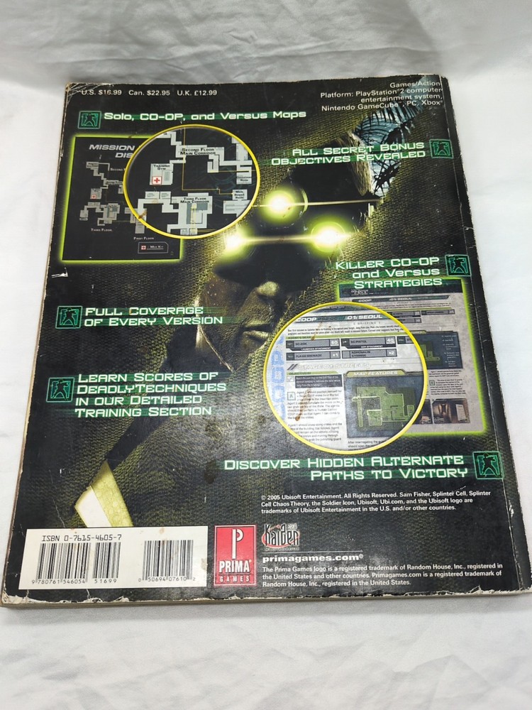 Splinter Cell Chaos Theory Tom Clancys Strategy Guide Book