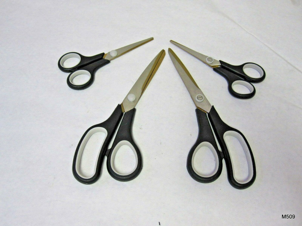 4pc Gold Titanium Scissor Set