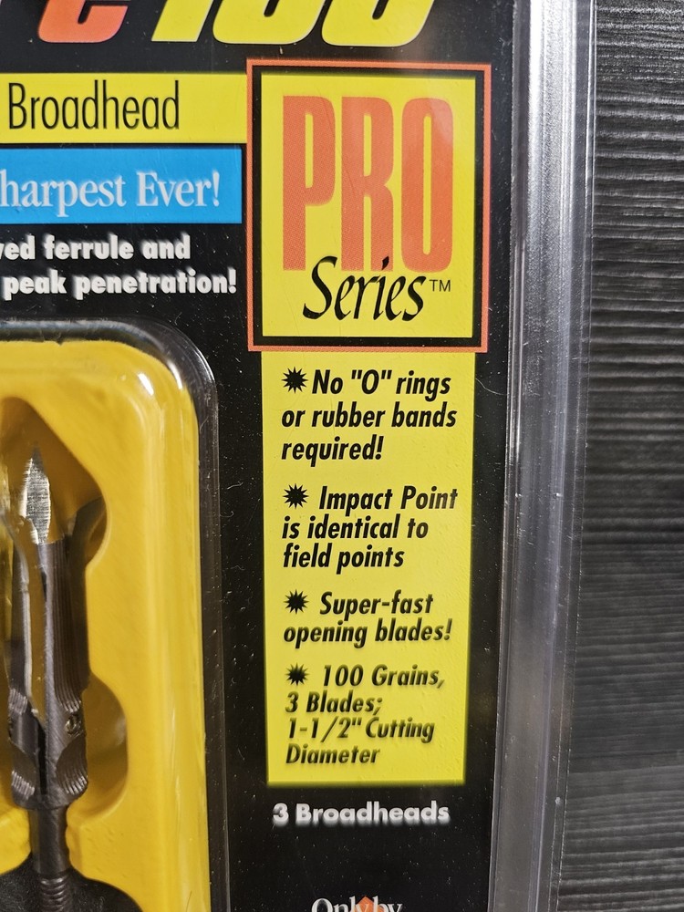 Spitfire 100 Pro Series 60-252 3 Blade Mechanical Broadhead 3-pack Diamize Blade