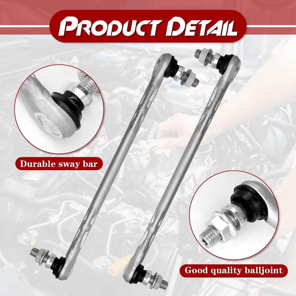 Front Stabilizer Sway Bar End Link, Compatible with Chevy Equinox, Captiva Sp...