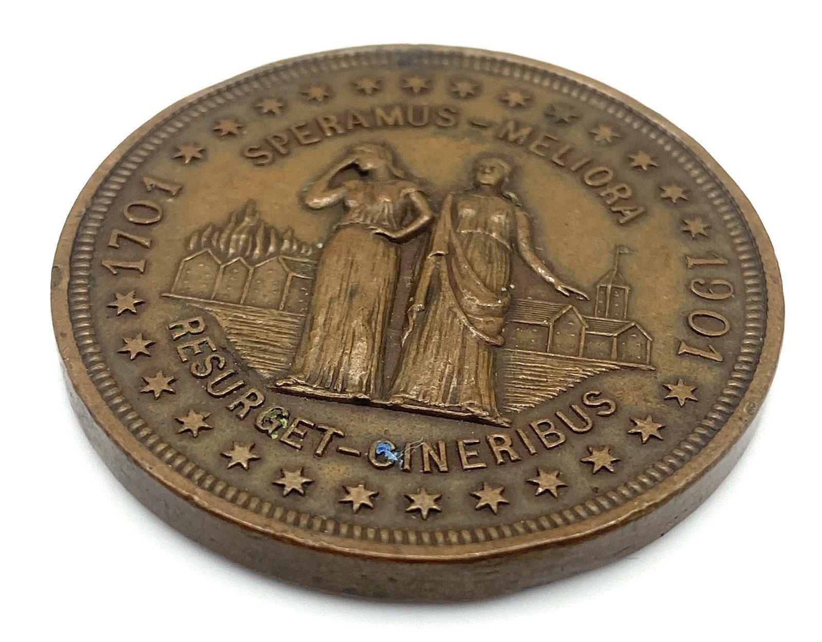 1701 - 1901 City of Detroit Spanish-American War Veteran’s Medal 38 mm