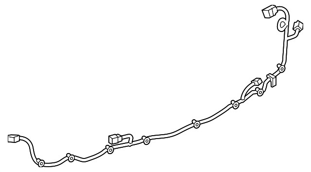 Genuine GM Front Object Alarm Sensor Wiring Harness 84509632