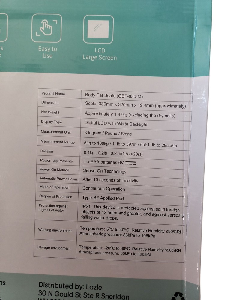Lazle Body Fat Scale