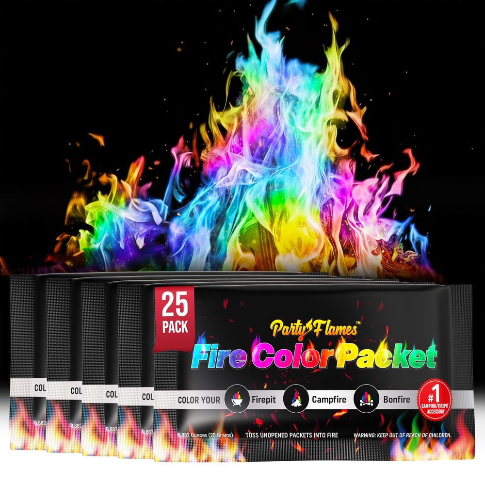 Magic Campfire Fire Color Changing Packets for Pit (25 Original 25 Pack