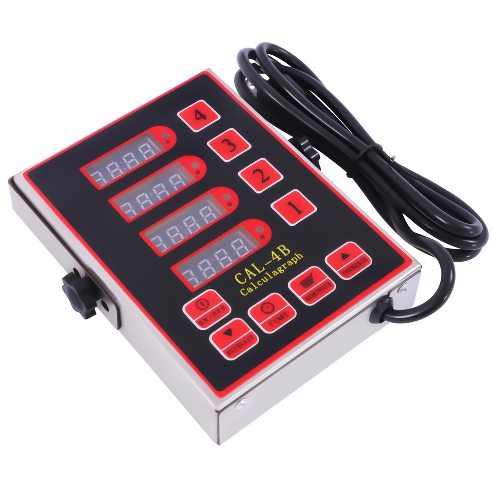 4 Channel Kitchen Timer 110V Commercial Digital Kitchen Timer 3 Stages Reminder