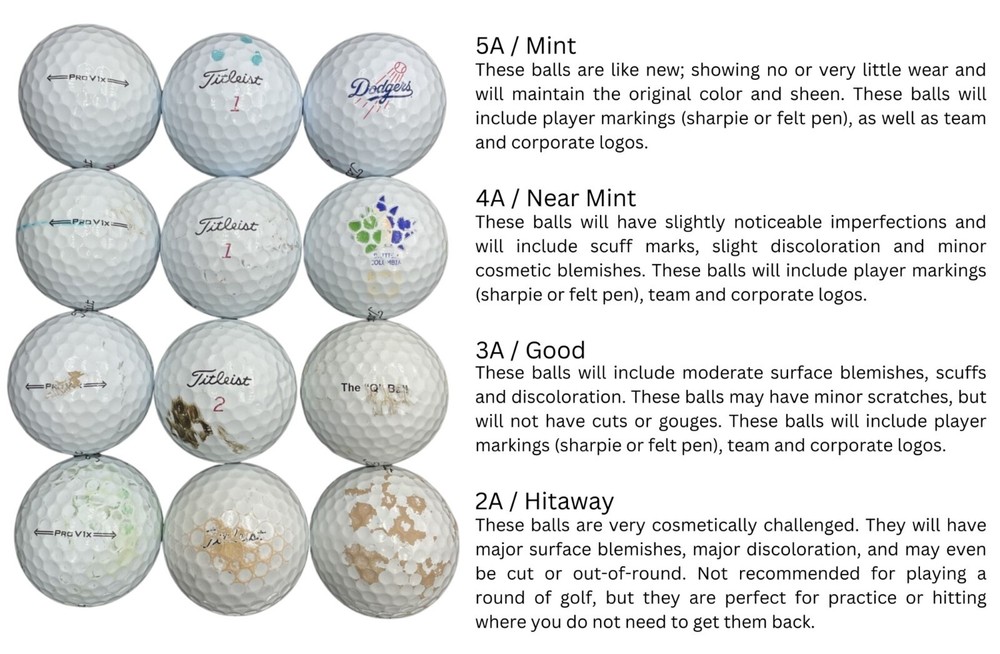 Srixon Mix AAAAA Mint 100 Used Golf Balls 5A