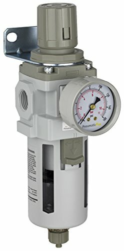 PneumaticPlus Compressed Air Particulate Filter Regulator 1/2" NPT SAW400-N04BG