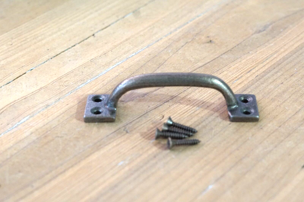 20 BRASS COLOR HANDLES DRAWER PULLS 4" KITCHEN CABINET WINDOW PULL GRASP BULK