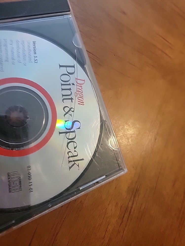 Dragon Point & Speak Version 3.01 Install CD Rom PC & Generic Case