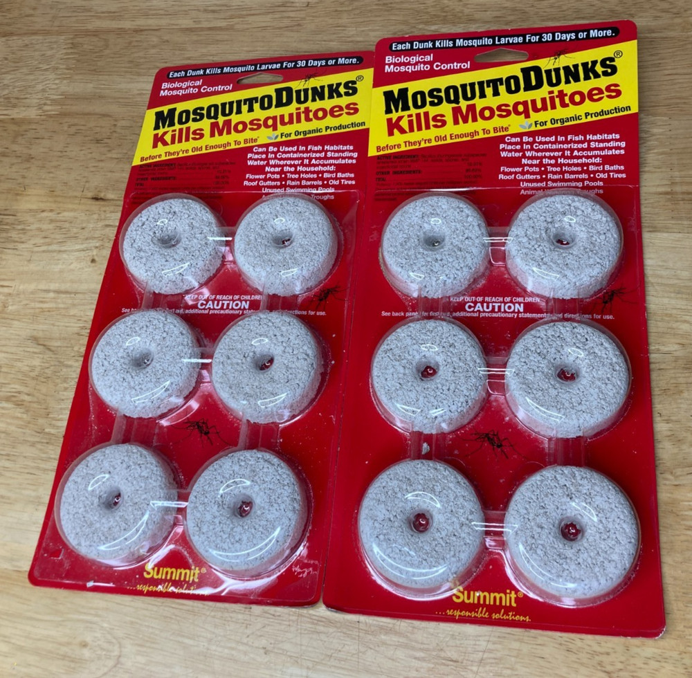 Summit Mosquito Dunks Floating Pod Kill Biologically Safe Method 6 pack - 2 Pack