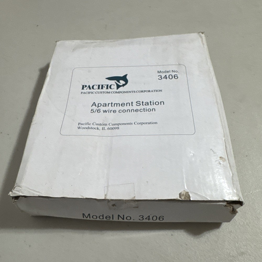 Pacific Electronics Apartment Intercom Station 3406 5/6 wired connect