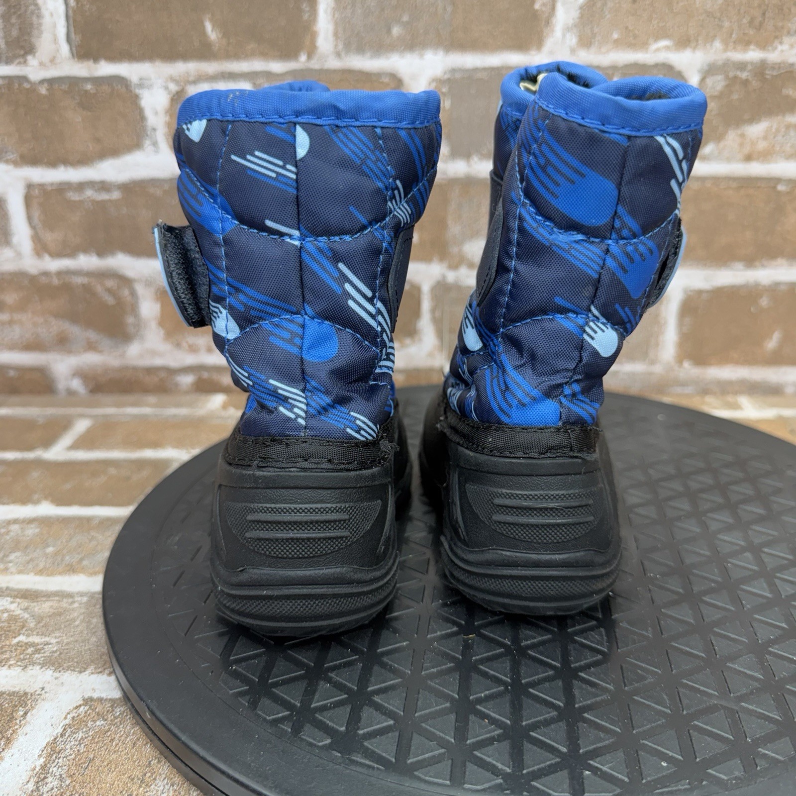 Kamik Snowybug 2 Winter Fleece Lined Snow Boots Blue Navy Toddler Boys Size 5