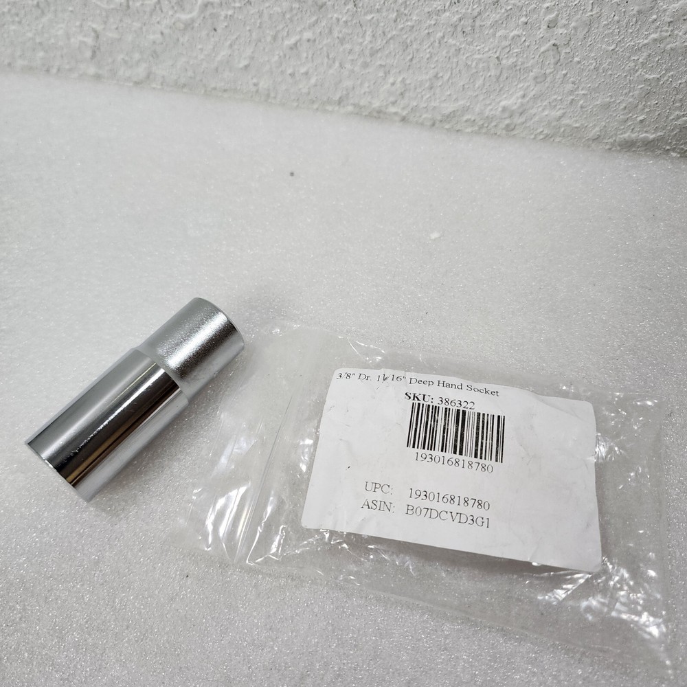 Genius Tools 3/8 Dr. 11/16 Deep Hand Socket - 386322