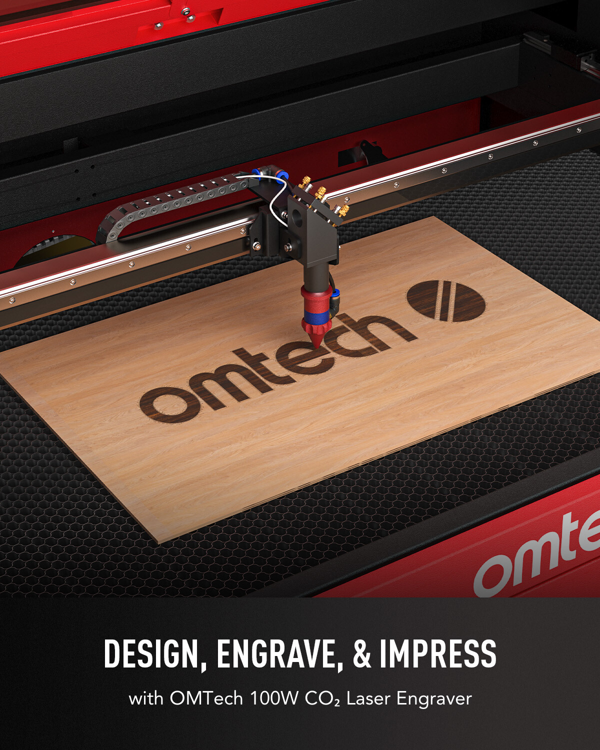 OMTech 24x40 100W CO2 laser Engraver Cutter Cutting Engraving Machine Autofocus