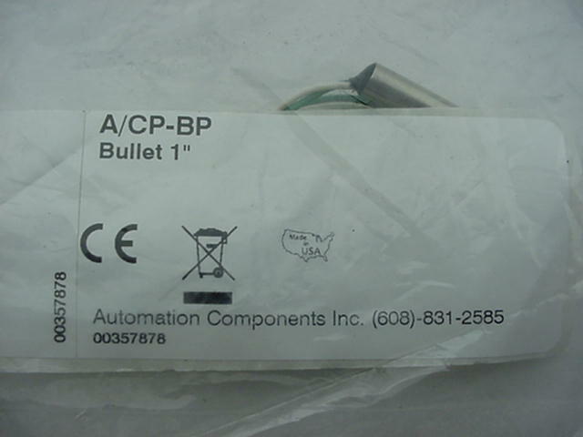 Automation Components A/CP-BP Bullet 1" Sensor Ships Same Day