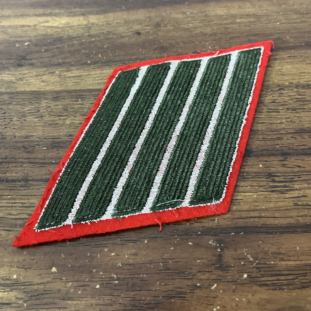 USMC Marine 5 Bars Hash Marks Service Stripes Green Red Flash Patch
