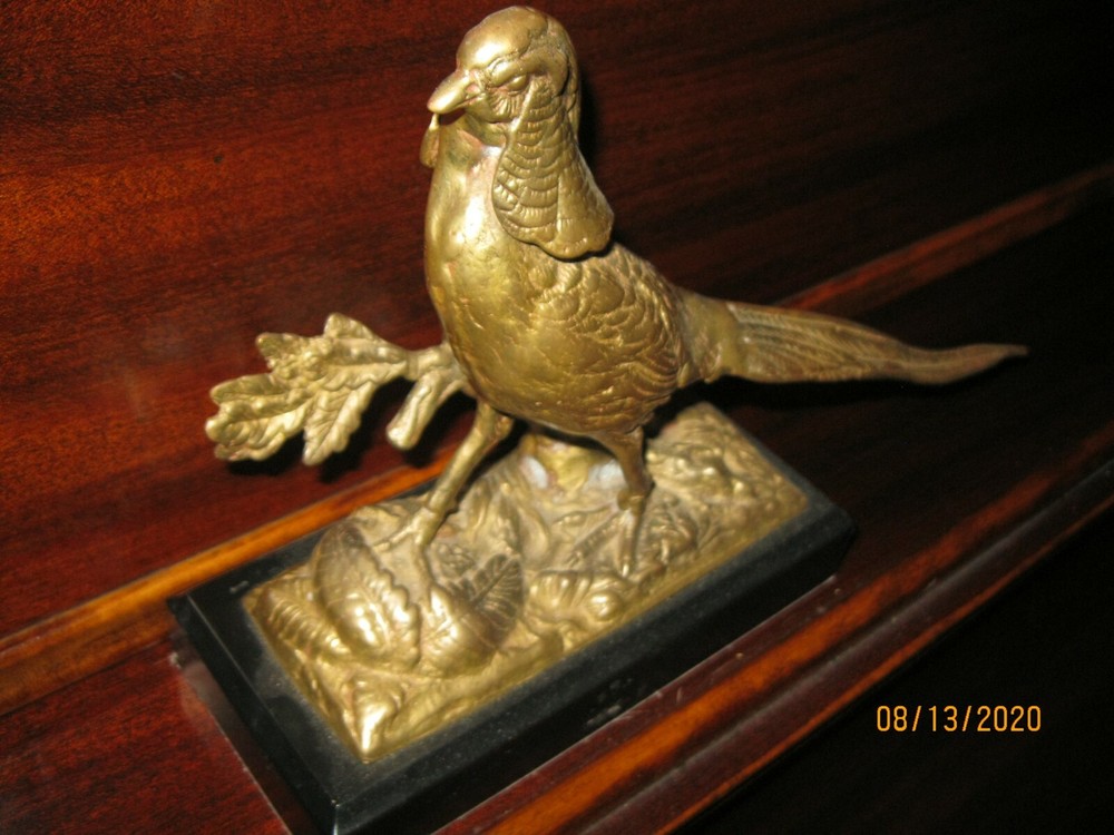 BRONZE PHEASANT STATUE
