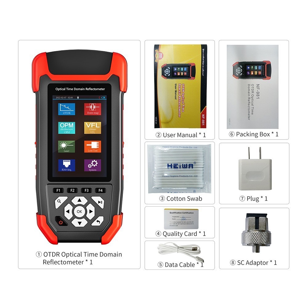 OTDR Fiber Optic Tester Fault Breakpoints Cable Fault Test finding Instruments