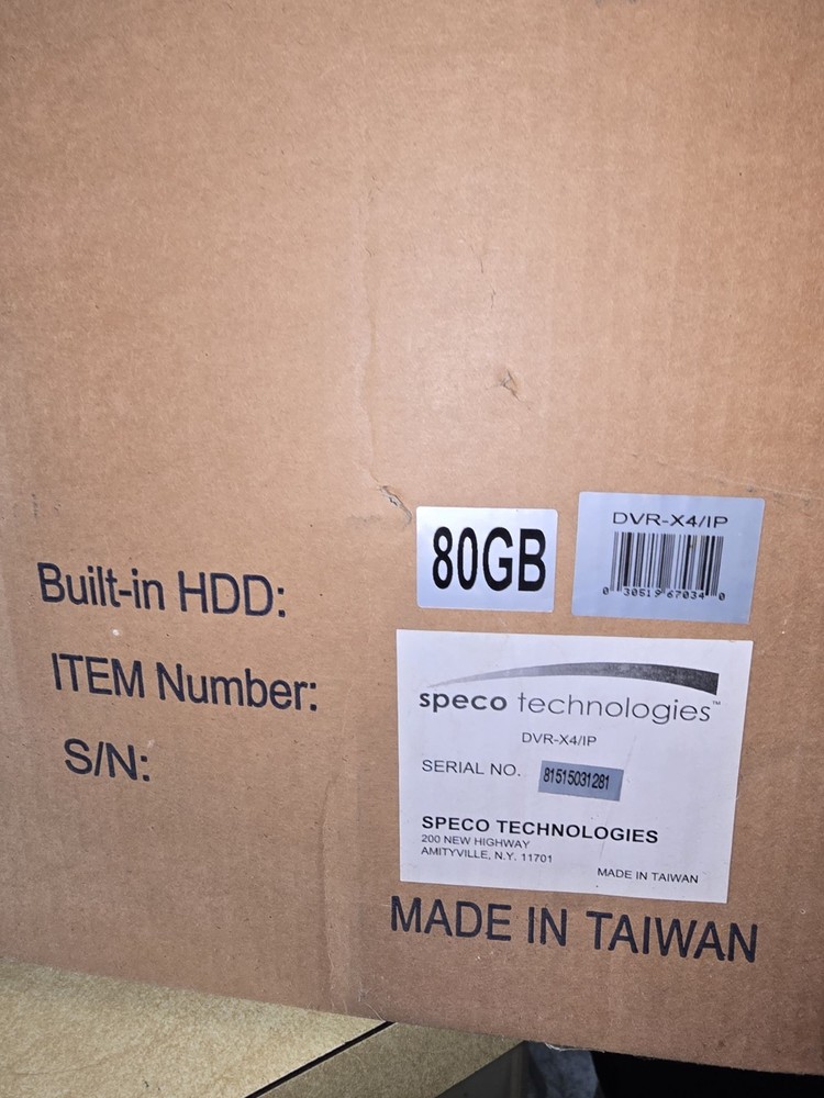 Speco Technoligies DVR-X4/IP Recorder