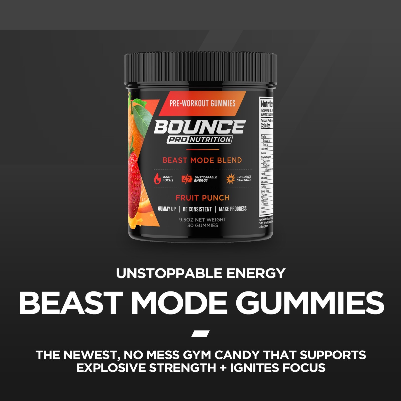 Pre-Workout Gummies - Beast Mode