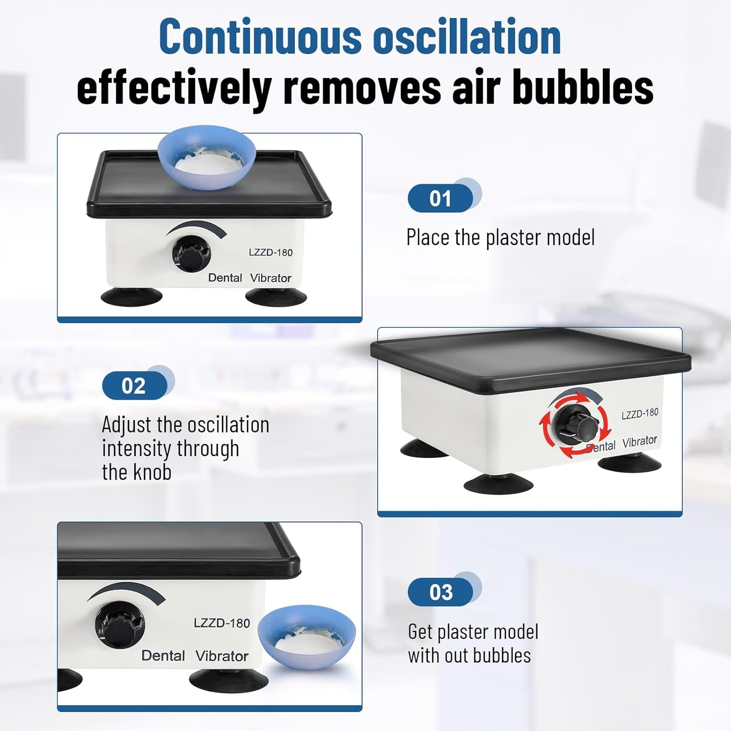 Lab Vibrator Shakers Vibrating Table 150W Orbital Shaker Oscillator Vortex Mixer
