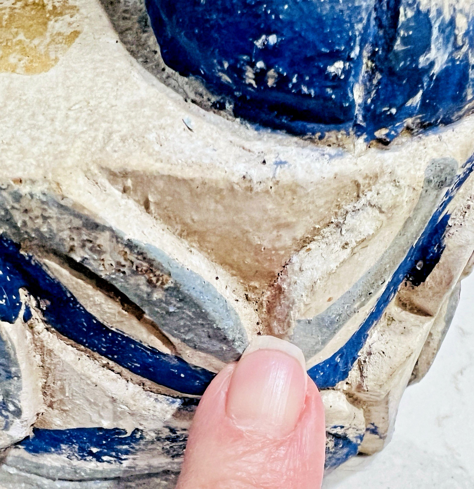 Vtg 20" Wood Folk Art Statue Pig-Headed Humanoid Hand Carved Peruvian Andean