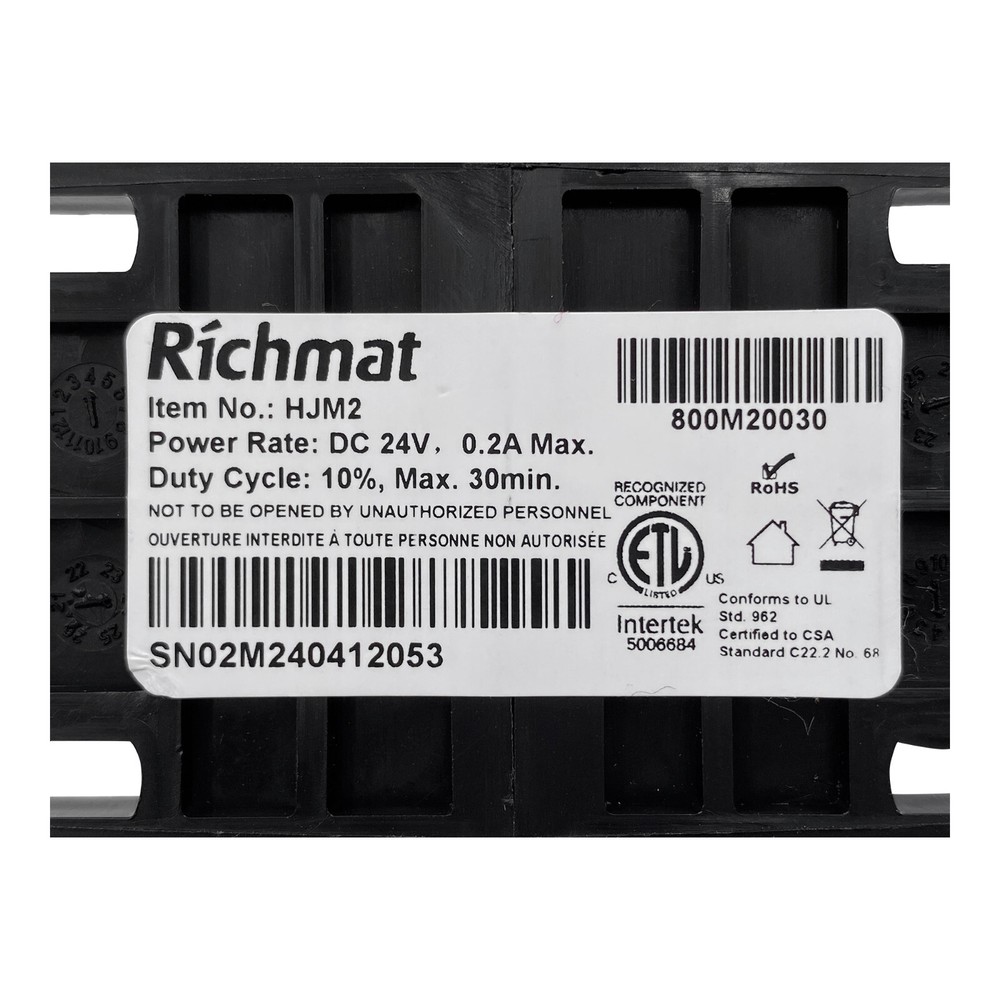 Adjustable Bed Richmat Massage Motor Model HJM2 Replacement for Head