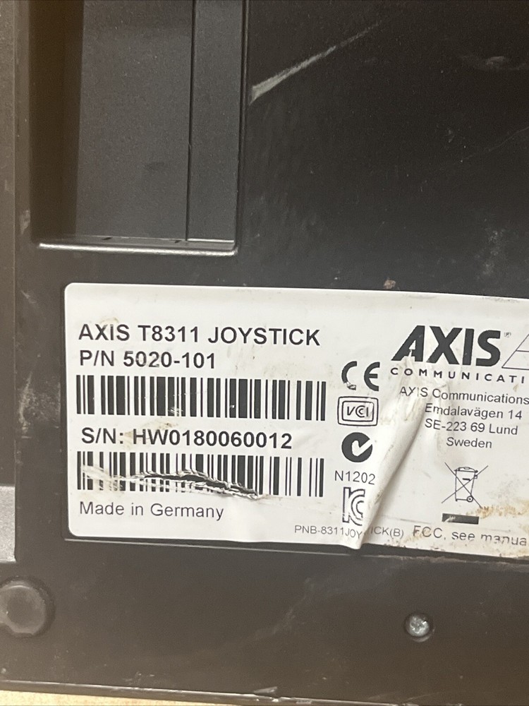 AXIS T8311 Joystick Surveillance Control Panel Joystick