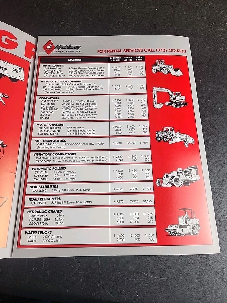 Mustang Rental Services Brochure