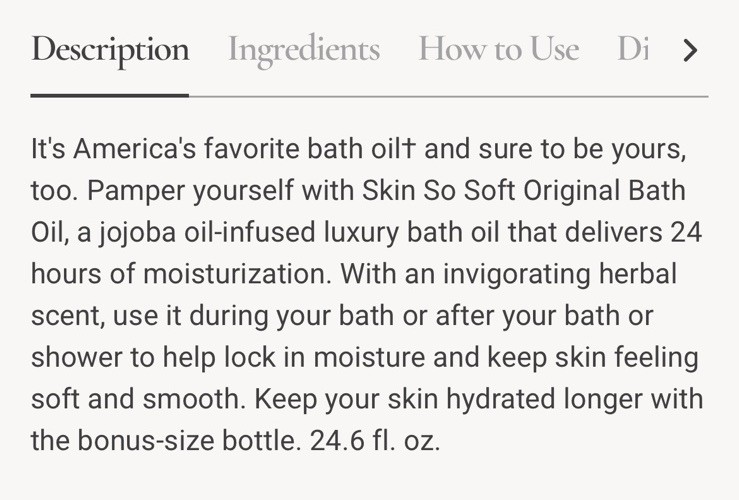 Avon Skin So Soft Original Bath Oil With Jojoba Oil Bonus Size. Avon Icon Item.